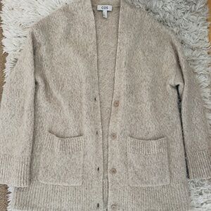 COS button down sweater